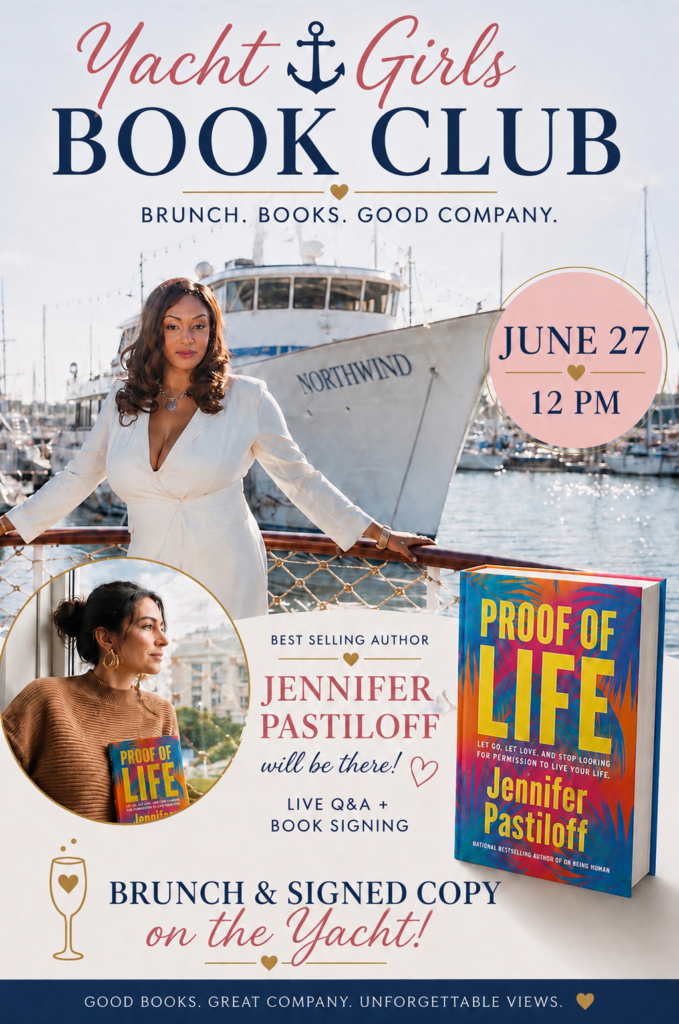 yacht girls book club event flyer